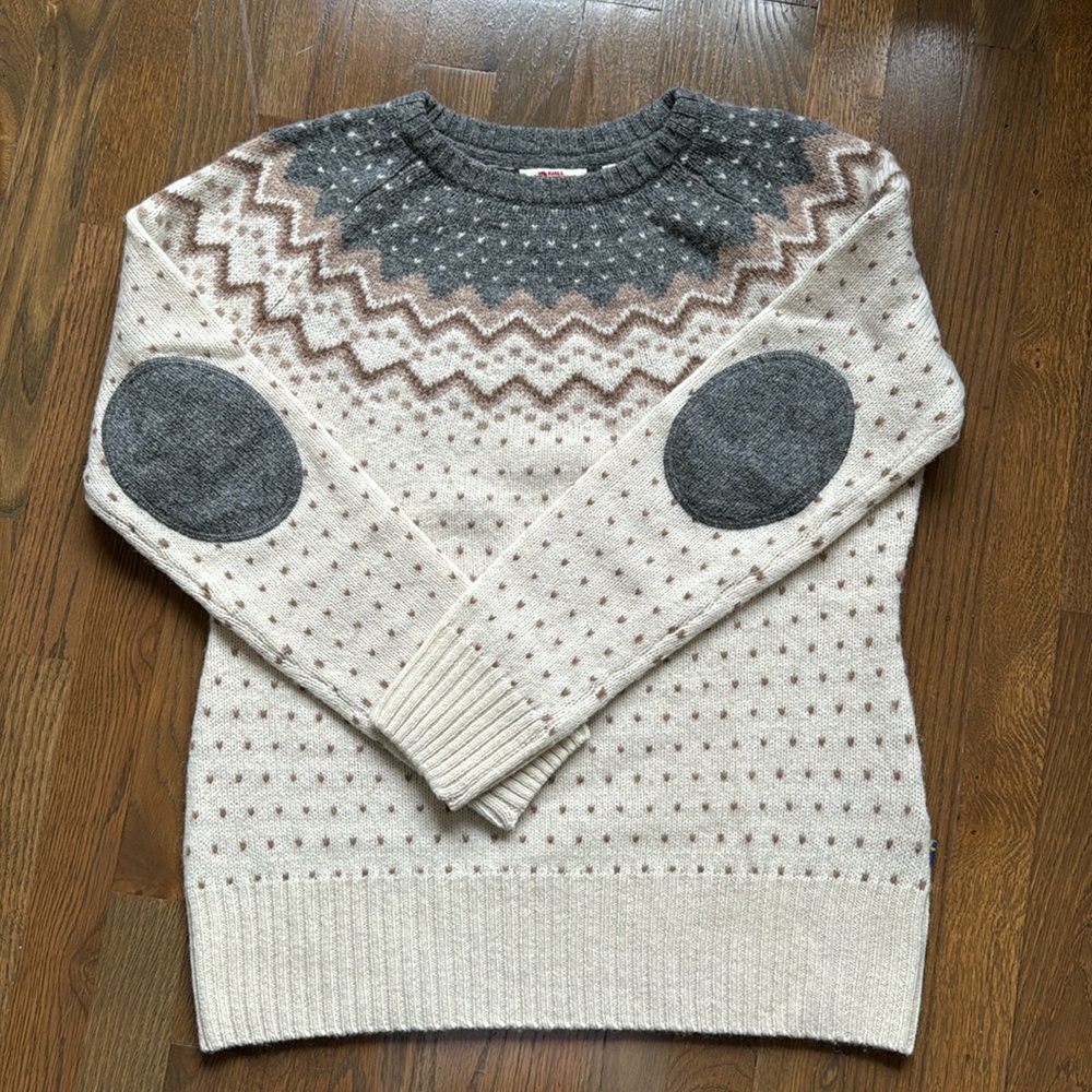 Women’s Fjallraven Ovik 100% Wool Sweater Size Medium